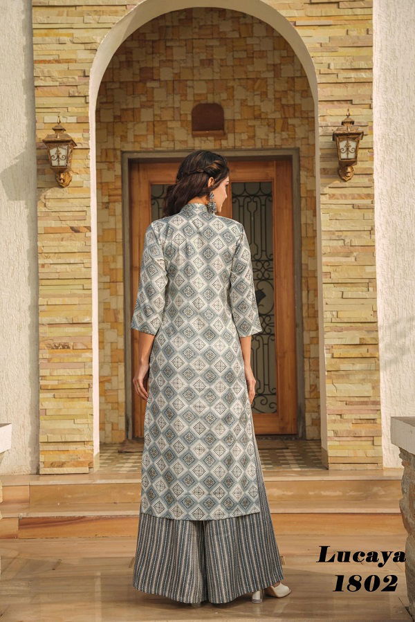Lucaya Vol 18 Printed Casual Wear Kurti With Bottom Wholesale Market In Surat
